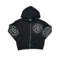 ‘Eclipse’ Black Rhinestone Hoodie
