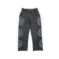 ‘Eclipse’ Grey Acid Wash Rhinestone Sweats