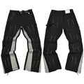 Gallery Dept. Contrast Side Panel & Spray Stripe Utility Cargo Pants