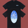 Trapstar Palm Tree Night Oval Graphic Tee - Black