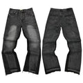 Gallery Dept. Contrast Side Panel Washed Black Denim Jeans