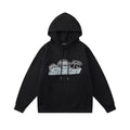 Trapstar Style Autumn/Winter Blue & Black Shooters Hoodie - Black