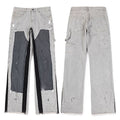 Gallery Dept. Paint Splatter & Knee Patch Vintage Black Denim Jeans
