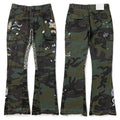 Gallery Dept. Camo Leopard Patchwork Paint Splatter Cargo Pants