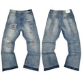 Gallery Dept. Spray Stripe Light Wash Denim Jeans