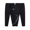 Trapstar Style Autumn/Winter Lightning Graphic Sweatpants - Black