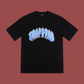 Trapstar Blue Gradient Arch Logo Tee - Black
