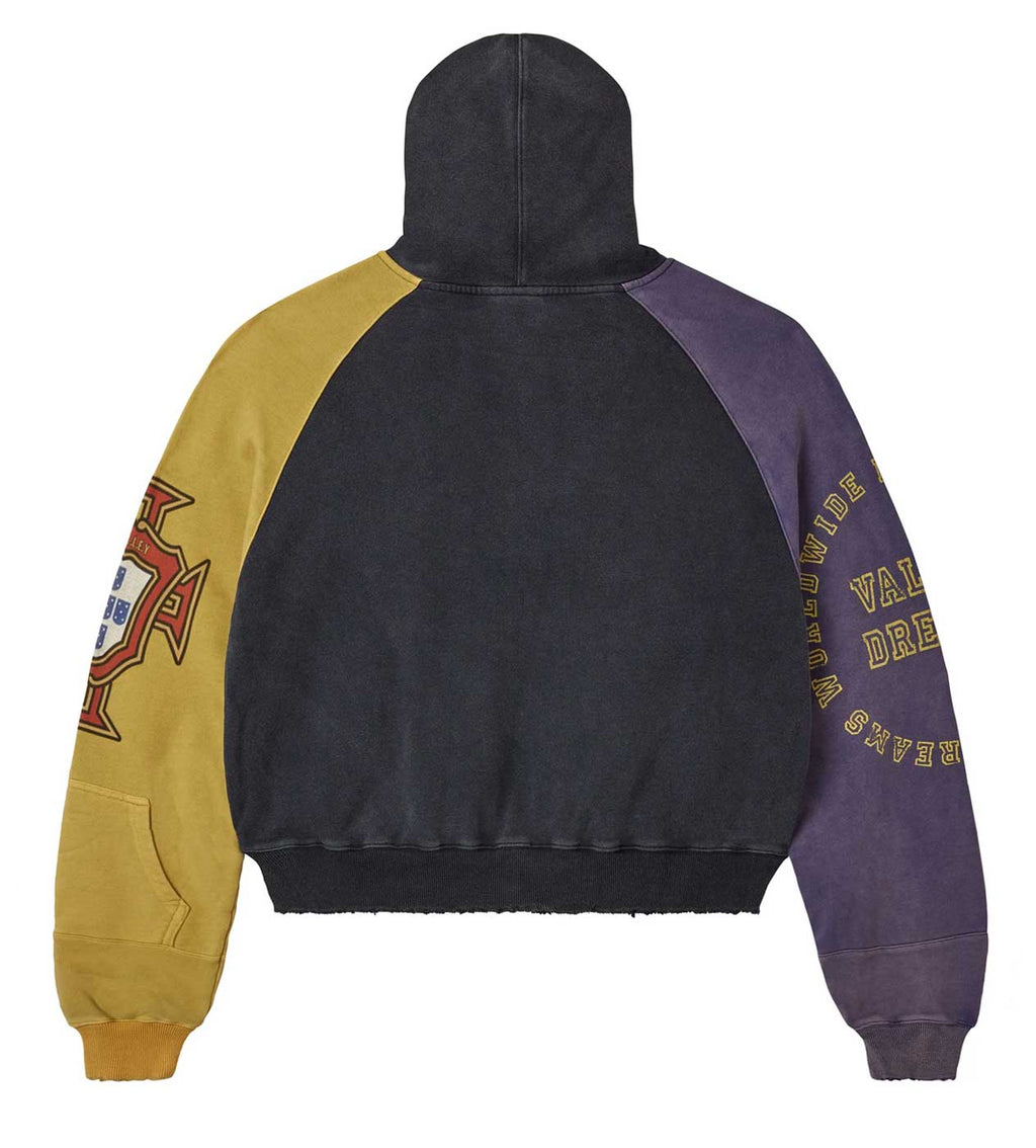 Vale Forever Crest Zip Up Hoodie Black
